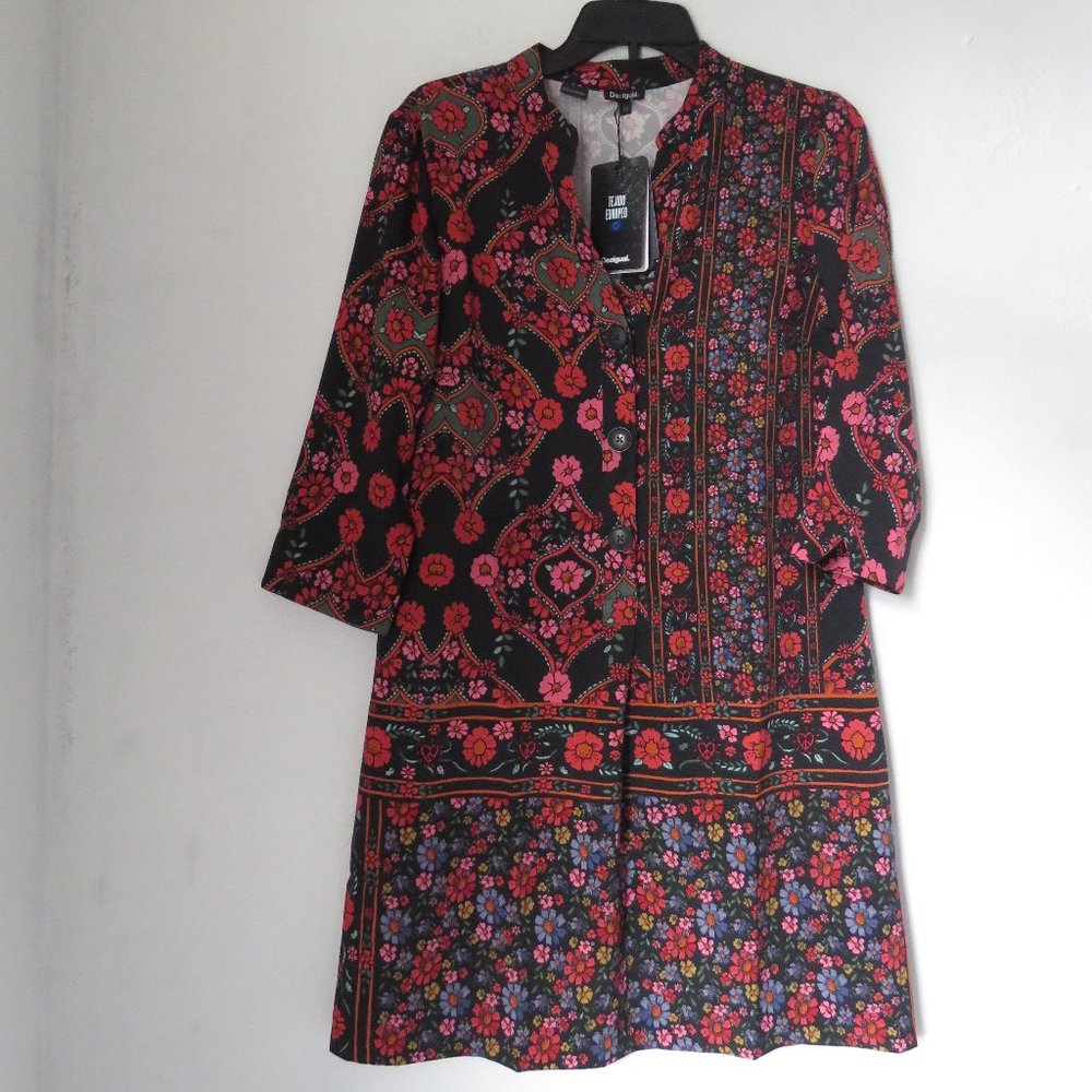 Desigual VALERIA DRESS WITH LONG BUTTONED SLIT
